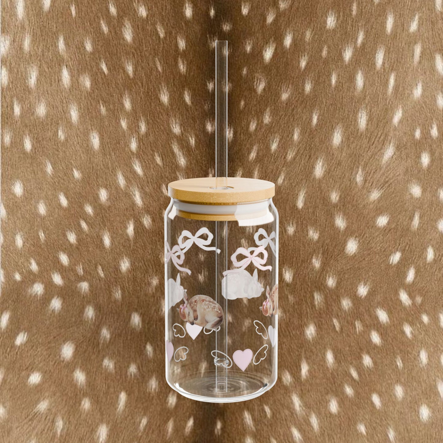 Sleeping Fawn Sipper Glass