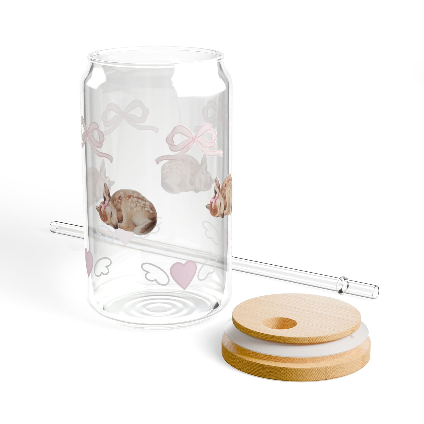 Sleeping Fawn Sipper Glass