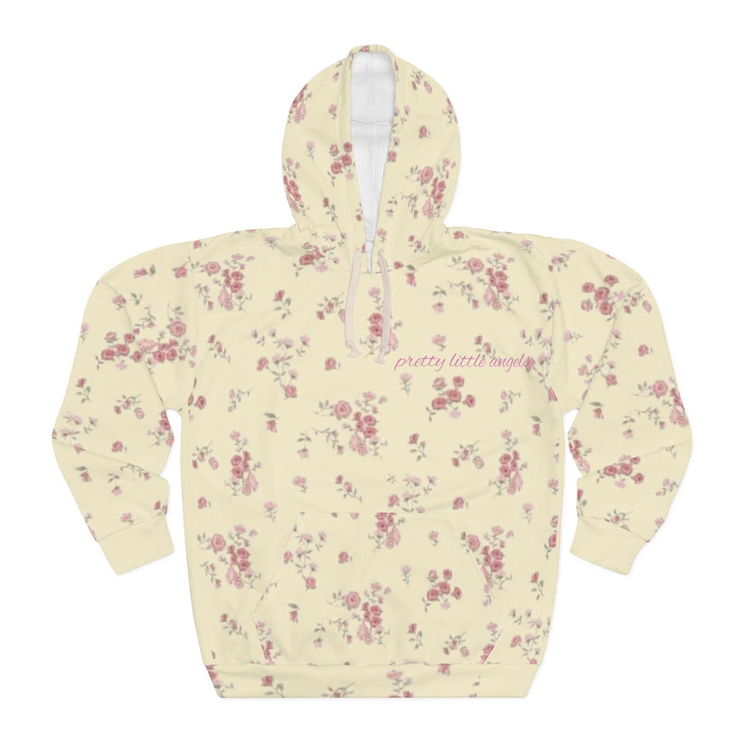 Floral 'Make Your Heart the Prettiest Thing About You' All-Over Print Hoodie
