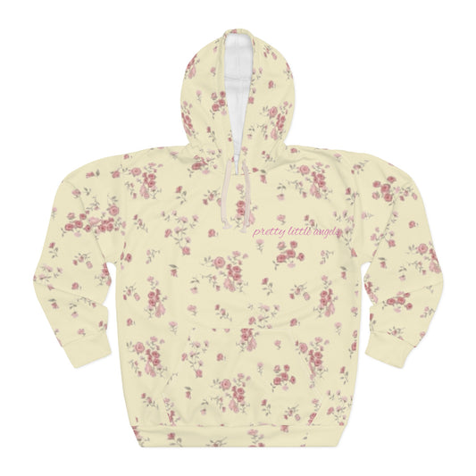 Floral 'Make Your Heart the Prettiest Thing About You' All-Over Print Hoodie